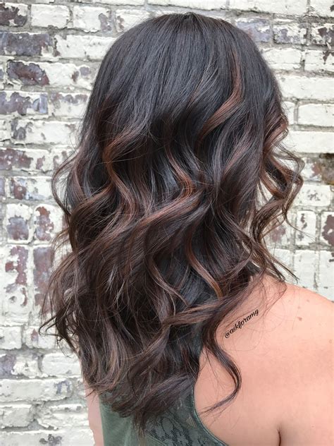 Subtle Caramel Balayage On Dark Hair By Askforamy Balayage Hair Dark