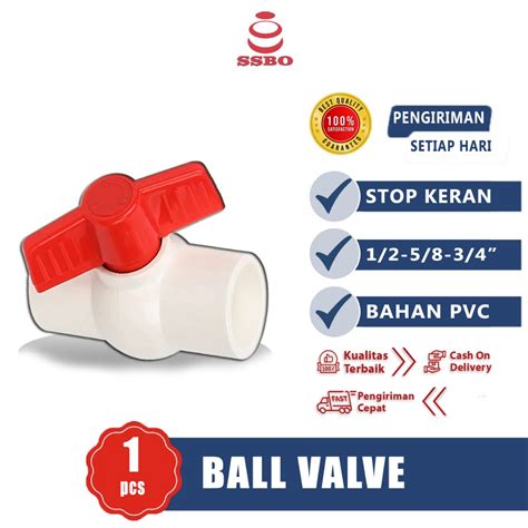 Jual Ssbo Stop Kran Air Ball Valve Inch Pipa Air Pvc Stop