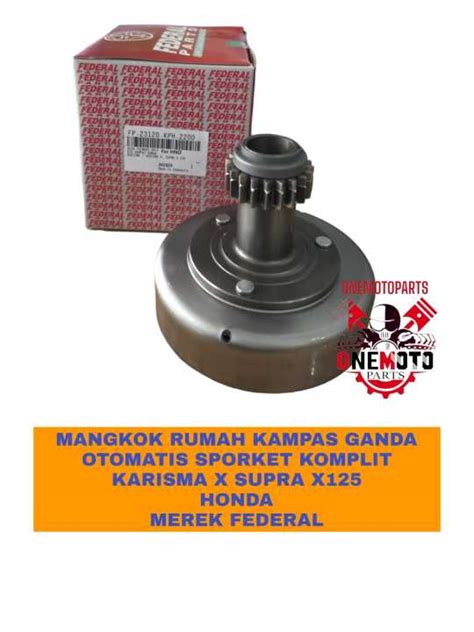 Mangkok Rumah Kampas Ganda Otomatis Sporket Komplit Karisma X Supra X