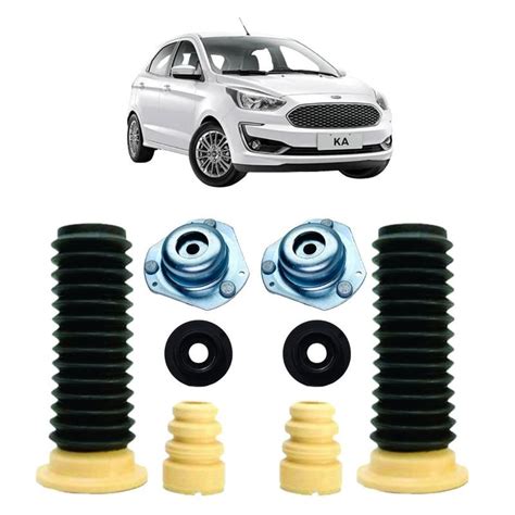 Kit Coxim Batente Rolamento Completo Amortecedor Dianteiro Ford New Ka