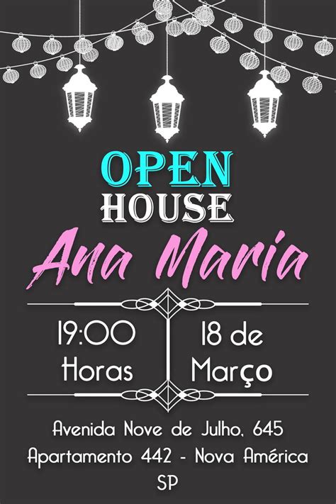 Convite Chá Bar Casa Nova Open House Noivado Casamento