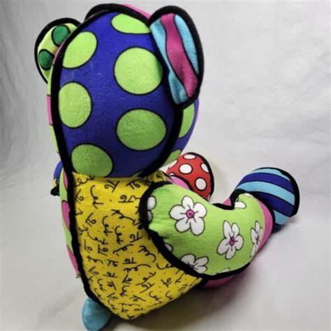 Romero Britto Build A Bear Retired Plush Teddy Bear Pop Art Funky