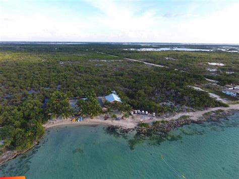 Aerial View Of Secret Beach On Ambergris Caye