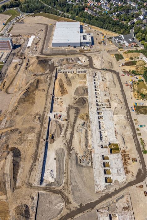 Bochum Von Oben Neubau Baustelle Im Gewerbegebiet Entwicklungsgebiet