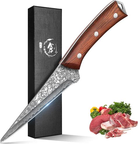 Amazon Rococo Boning Knife For Meat Cutting Deboning Slicing