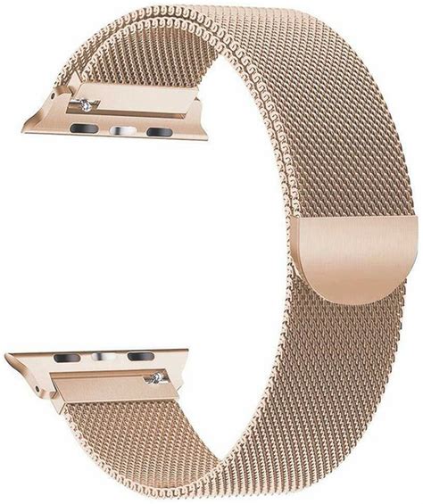 Geschikt Voor Apple Watch Bandje Ros Goud Series Se