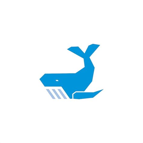 Premium Vector Blue Whale Logo Design