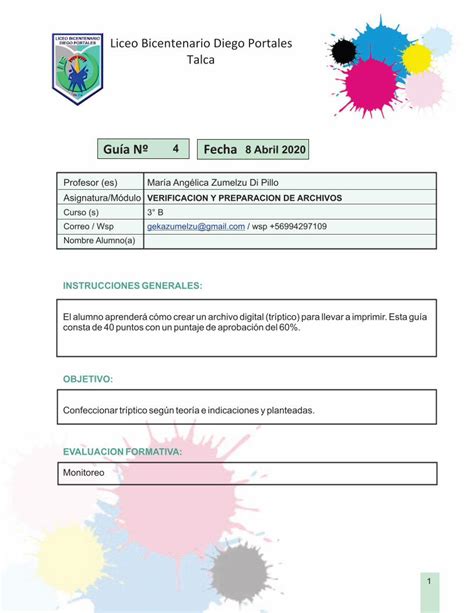 PDF GUIA 4 VERIFICACION ARCHIVOS lbdptalca La organización