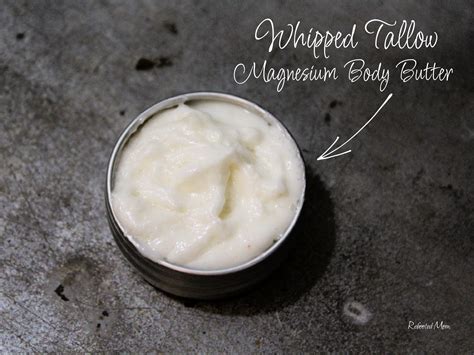 Whipped Tallow Magnesium Body Butter