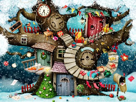 Christmas Forest Jigsaw Puzzle In Christmas New Year Puzzles On