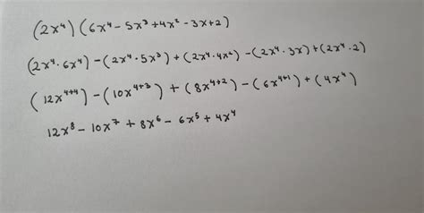 2x⁴ 6x⁴ 5x³ 4x² 3x 2 Resultado Con Procedimiento Brainly Lat