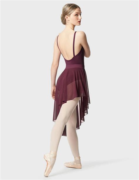 Lulli Dancewear Dakini Asymmetrical Pull On Mesh Skirt