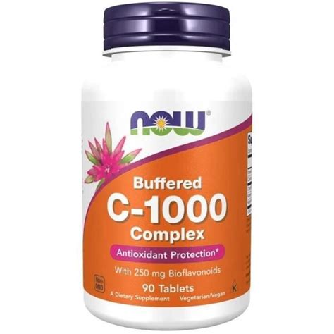 NOW FOODS Vitamin C 1000 Complex Buffered Vitamine C Avec