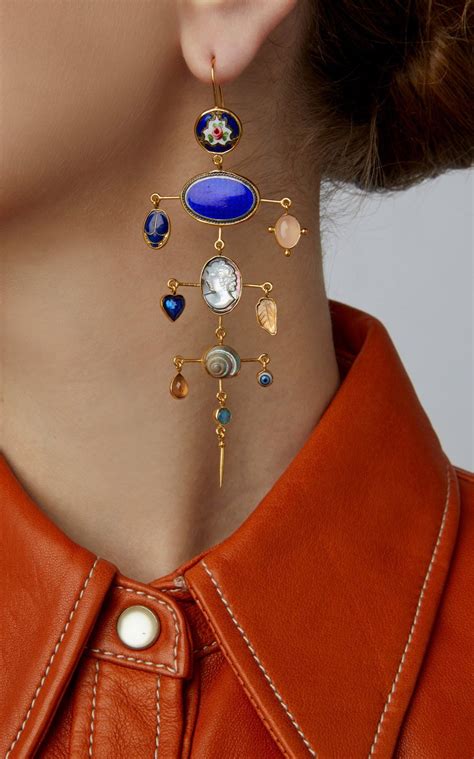 Multi Layer Balance Victorian Drop Earrings By Grainne Morton Ss19