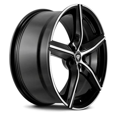 White Diamond® W4505 Wheels Black With Machined Face Rims