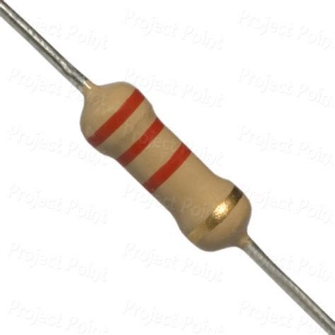 2 2K Ohm 0 5W Carbon Film Resistor 5 CFR 2K2 0 5 Watts Fixed Resistor