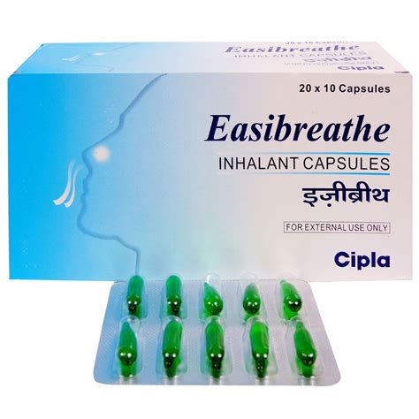 Easibreathe Inhalant Capsule 10 S Price Uses Side Effects