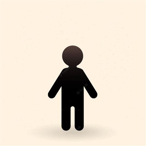 Premium Vector | Vector black silhouette icon person