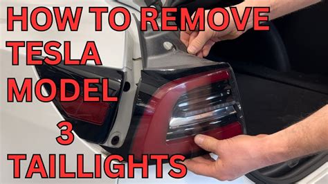 How To Remove Your Tesla Model 3 Tail Lights In 2 Minutes Youtube