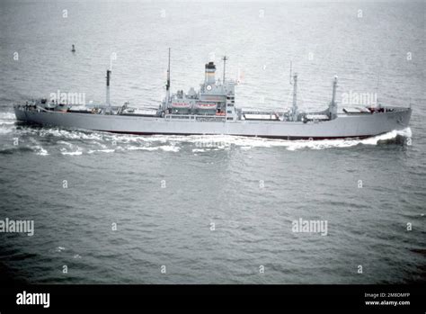 A Starboard Beam View Of The Surveying Ship Usns Dutton T Ags