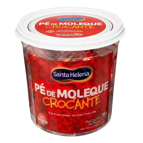 Doce P De Moleque Crocante Embalado Individualmente G Santa