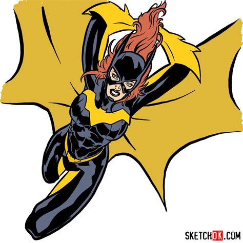 How To Draw Batgirl From DC Comics Step By Step Drawing Tutorials