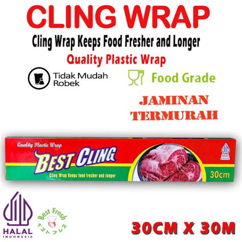 Plastik Cling Best Cling Plastic Wrap Cm X M Plastik Makanan