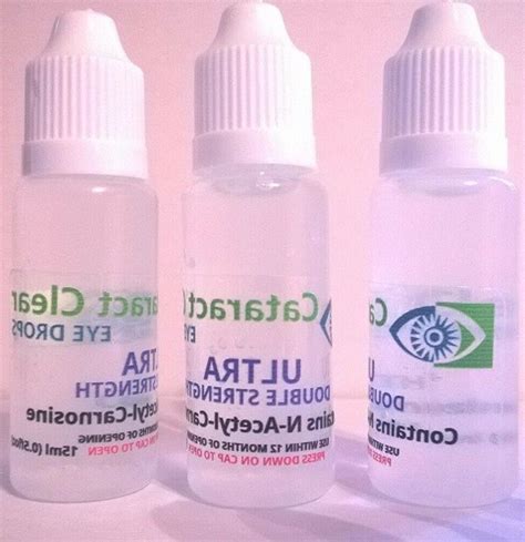 Cataract eye drops 2% N.A.C. Very effective. For