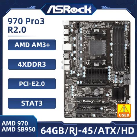 Socket Am3 Am3 Motherboard Asrock 970 Pro3 R2 0 Ddr3 32gb Amd 970 Motherboard Sata Iii