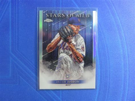 2022 Topps Series 1 JACOB DEGROM Stars Of MLB Chrome Mets SMLBC 13 EBay