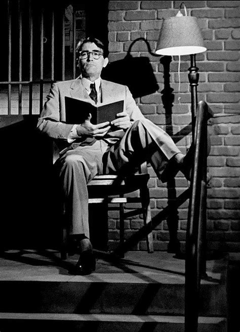 Atticus Finch At The Jail Where Tom Robinson Was When The Mob Came