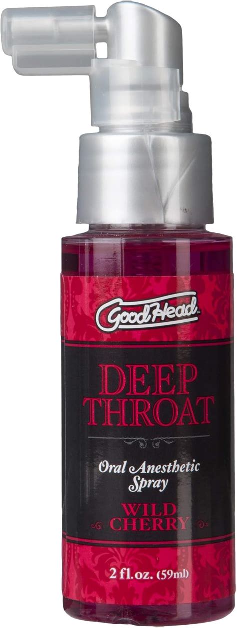 Doc Johnson Goodhead Deep Throat Spray Numbs Throat Relaxes Gag Reflex Wild Cherry 2