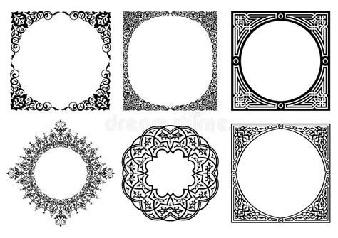 Mandala Dots Bookmarks Coloring Page Stock Illustrationer