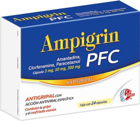 Ampigrin Pfc Clorfenamina Amantadina Paracetamol Caja Con C Psulas