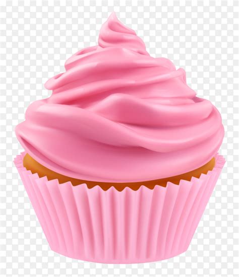 Delicious Pink Cupcake On Transparent Background Png Similar Png