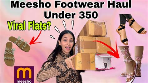 Meesho Footwear Haul Starting Rs Meesho Flat Footwear Haul