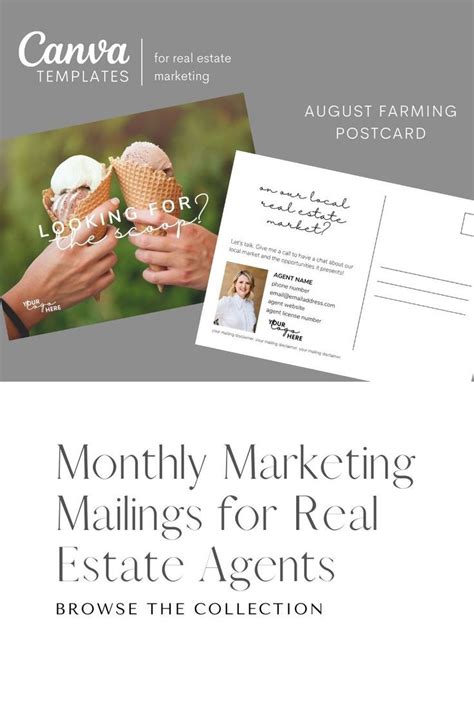 Real Estate Marketing Postcard Template Looking For The Scoop