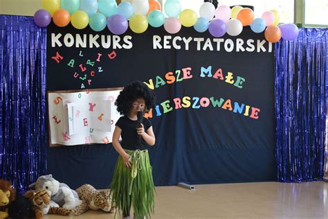 Konkurs Recytatorski Nasze Ma E Wierszowanie R