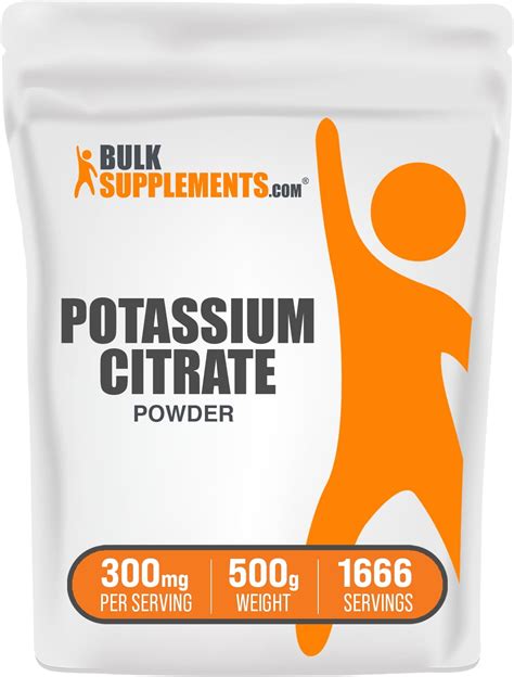 Potassium Citrate Powder 300mg Electrolytes Supplement 500g 1666