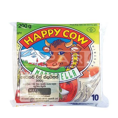 Happy Cow Mozzarella Cheese Slices 10s 200g