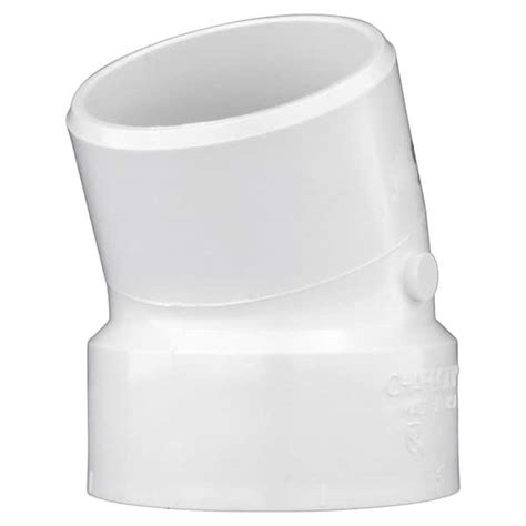 Charlotte Pipe 1 1 2 In PVC DWV 22 1 2 In Hub X Hub Elbow Fitting PVC