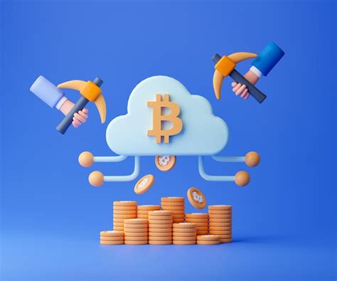 Premium Photo D Rendering Concept Cloud Mining Illustration