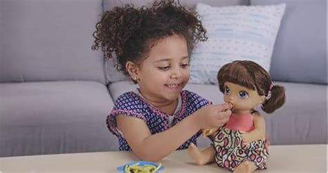 Amazon Baby Alive Ba Snackin Luke Brunette Baby Doll Toys Games