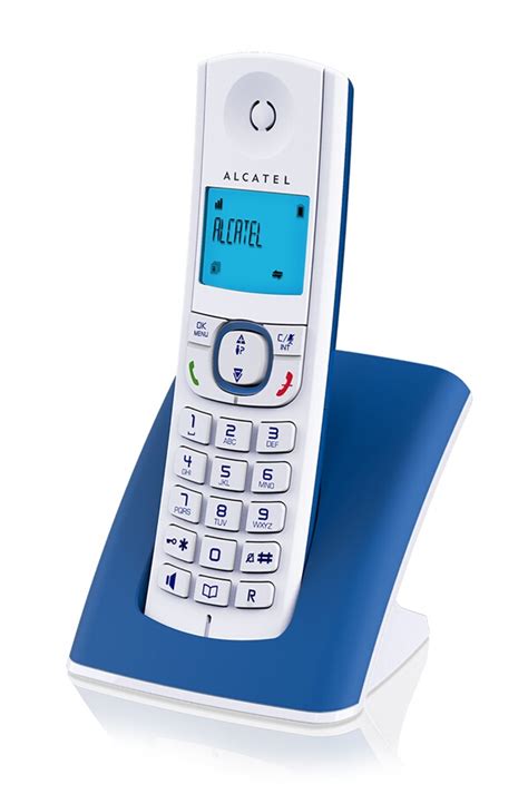 T L Phone Sans Fil Alcatel F Solo Bleu Darty