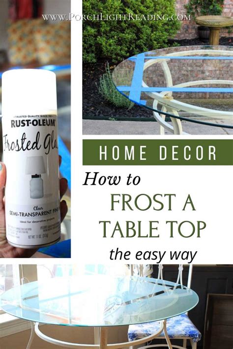 Frosted Glass Table Top, Windows & More | Easy DIY Project – Porch ...