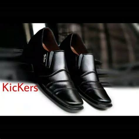 Jual Sepatu Pantofel Hitam Kickers Pantopel Kulit Asli Formal Kerja