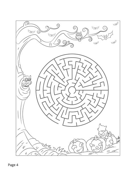 Halloween Mazes for Kids Printable Mazes for Kids 4-8 Trick or Treat ...