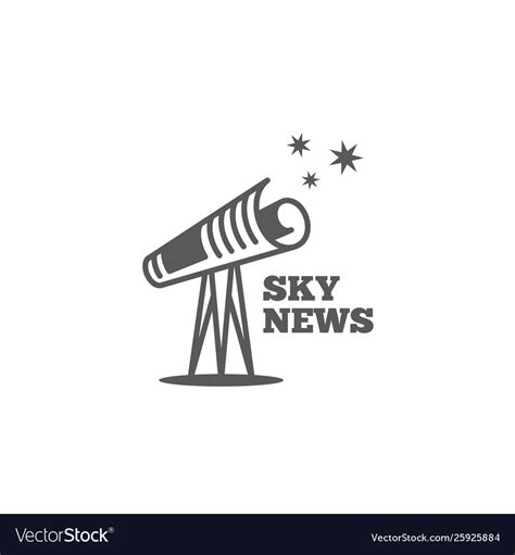 Sky news logo Royalty Free Vector Image - VectorStock