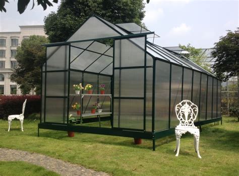 Uv Aluminum Metal Frame Polycarbonate Plastic Garden Greenhouse Kits