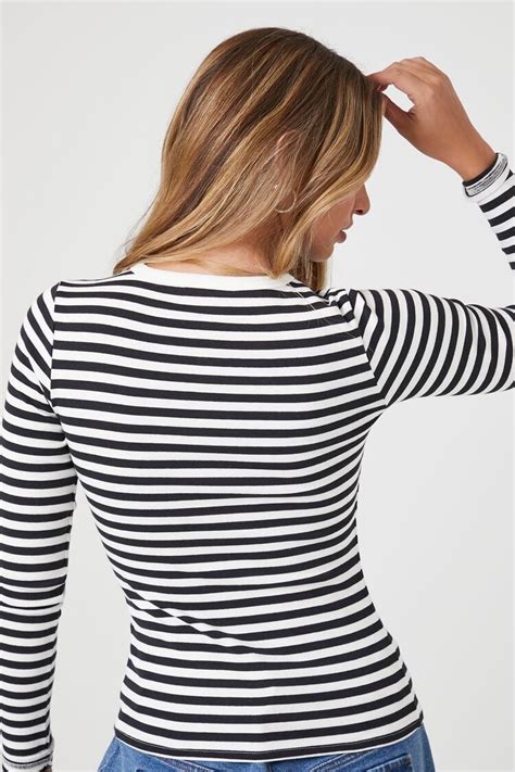 Striped Henley Top Forever21us